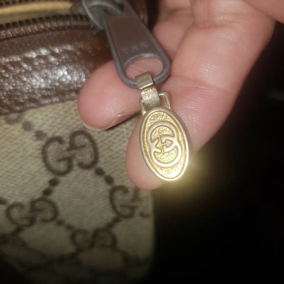 Gucci Vintage Supreme Web Monogram Boston Bag Pre-Owned Condition With Freebies. - Picture 4 of 16